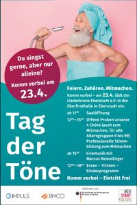 Plakat mit Daten